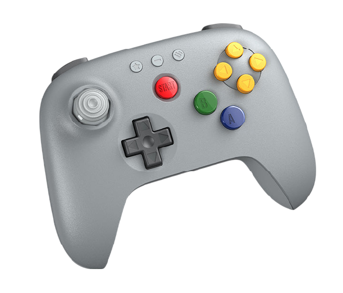 8Bitdo 64 Bluetooth Controller - Gray (PC/Mobile/Switch/Steam Deck)